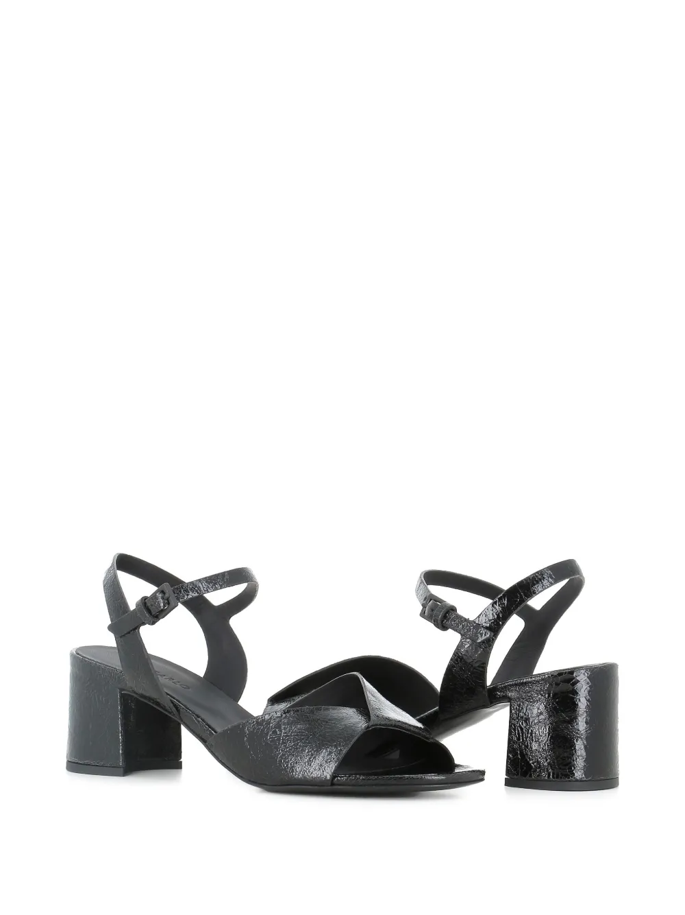 Del Carlo 55mm leather sandals - Zwart