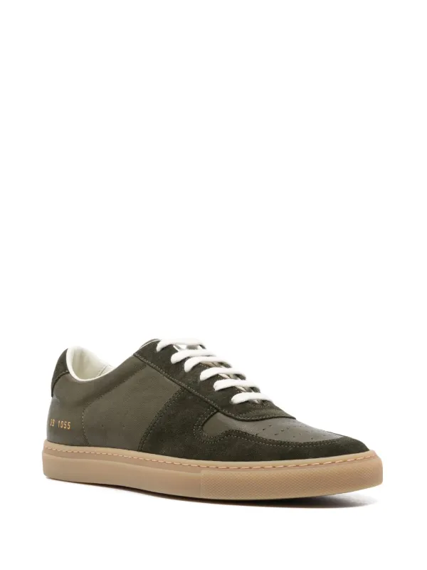 【Common Projects】 BBall Duoレザーアンドスエードスニーカー Common Projects - BBall Duo Gray Leather & Suede Sneaker