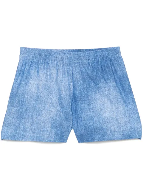 Fisico shorts con estampado de mezclilla
