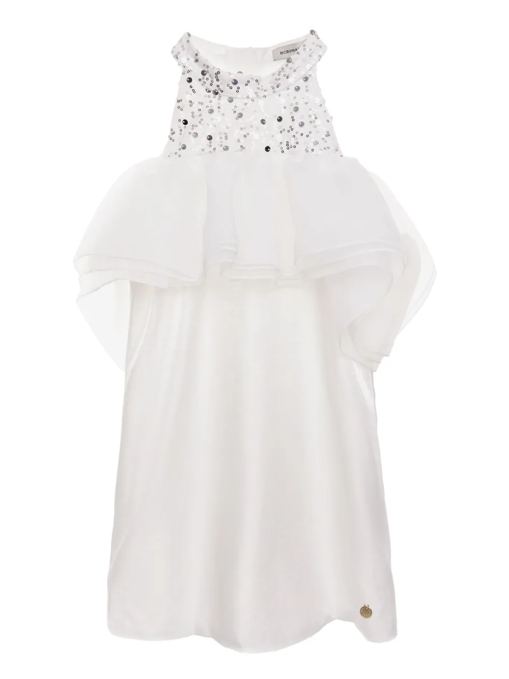BCBG KIDS スパンコールトリム ワンピース - ホワイト BCBG KIDS スパンコールトリム ワンピース - ホワイト