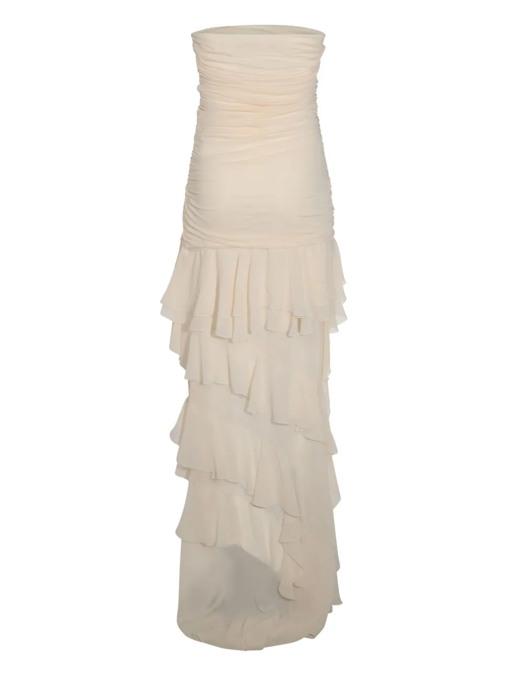 Blumarine ruffled maxi dress - Beige