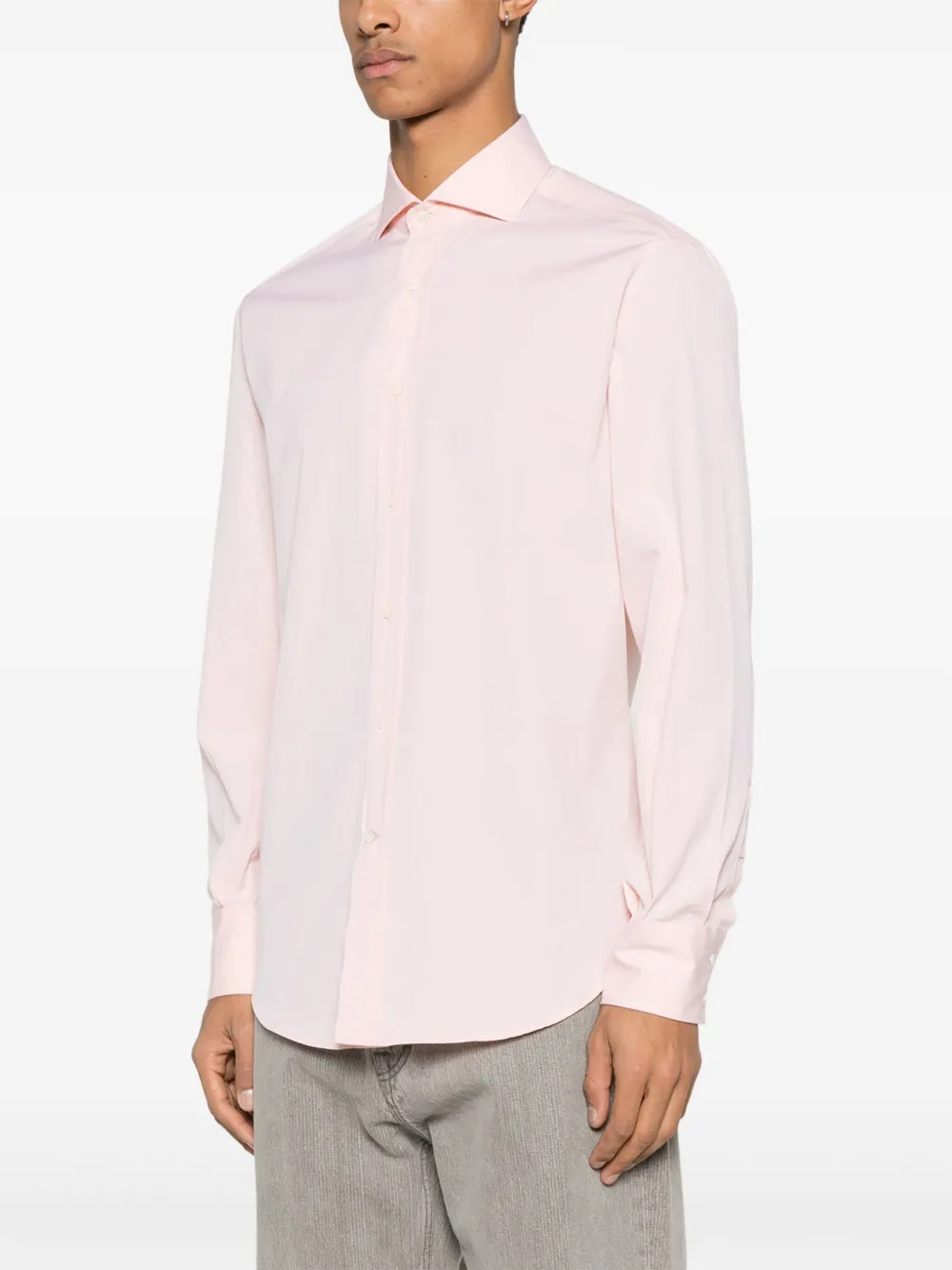 Brunello Cucinelli Katoenen overhemd Roze