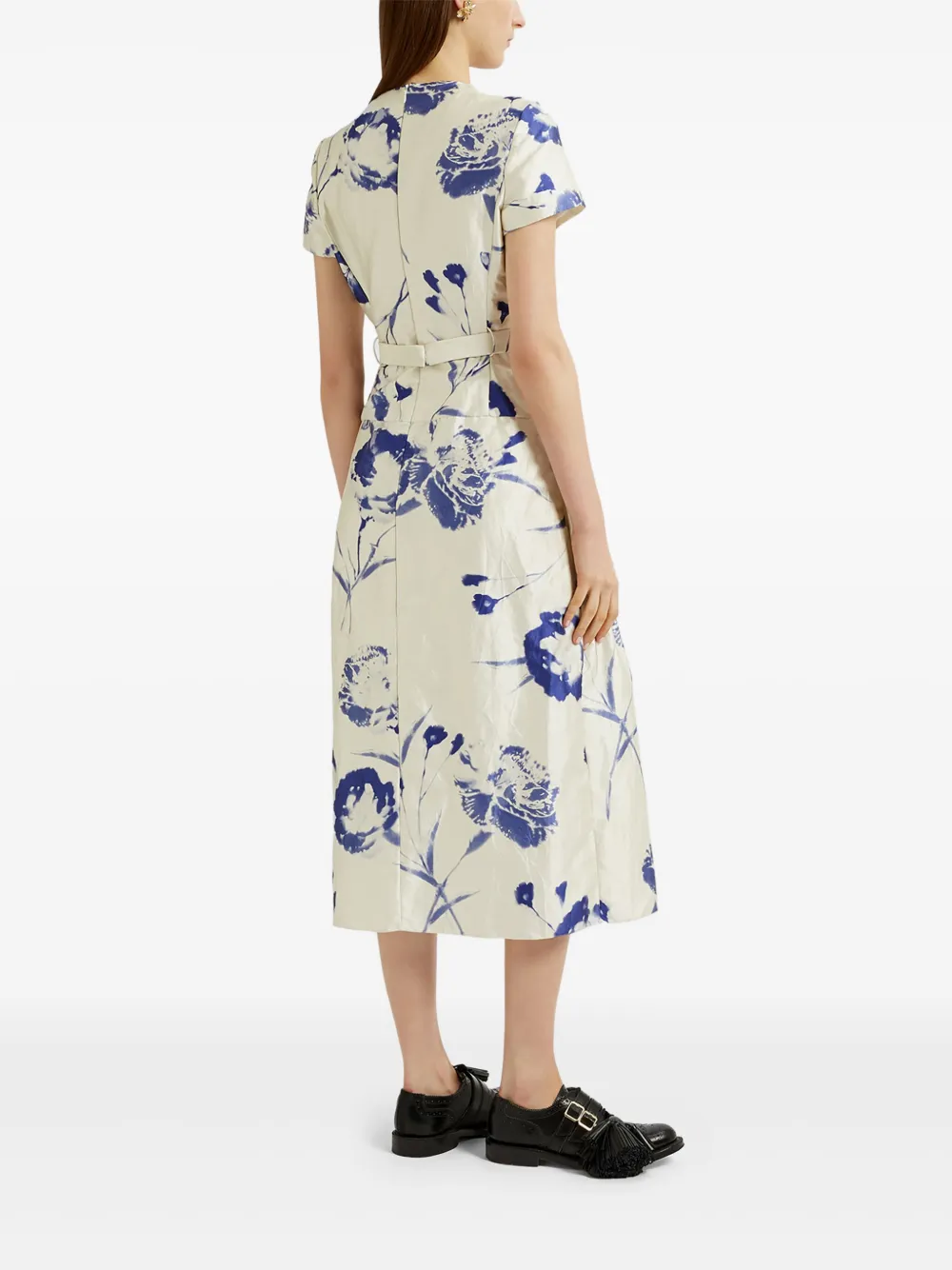 ERDEM FLORAL-PRINT TEA DRESS 