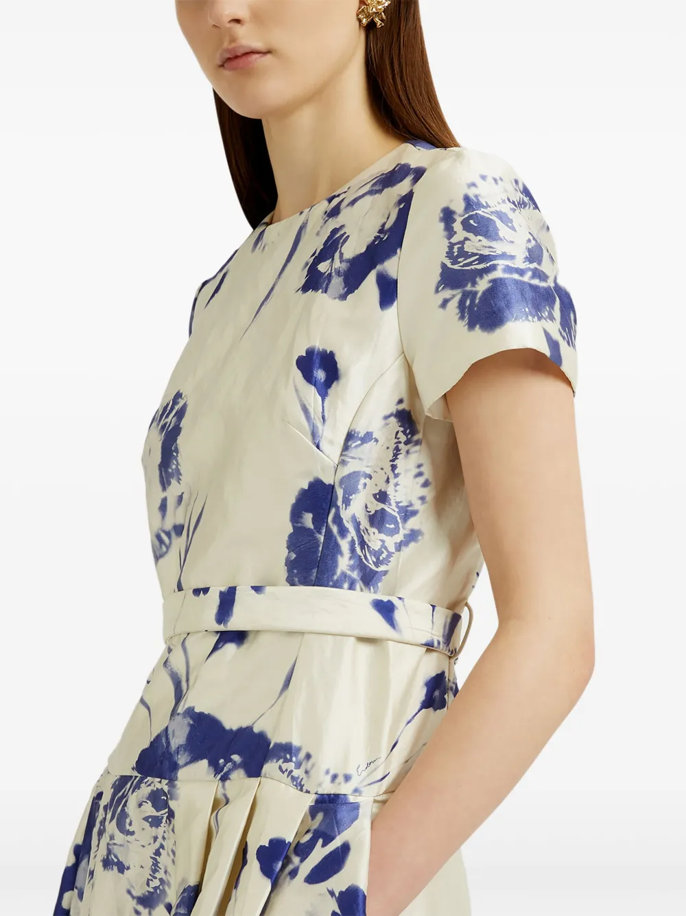ERDEM FLORAL-PRINT TEA DRESS 