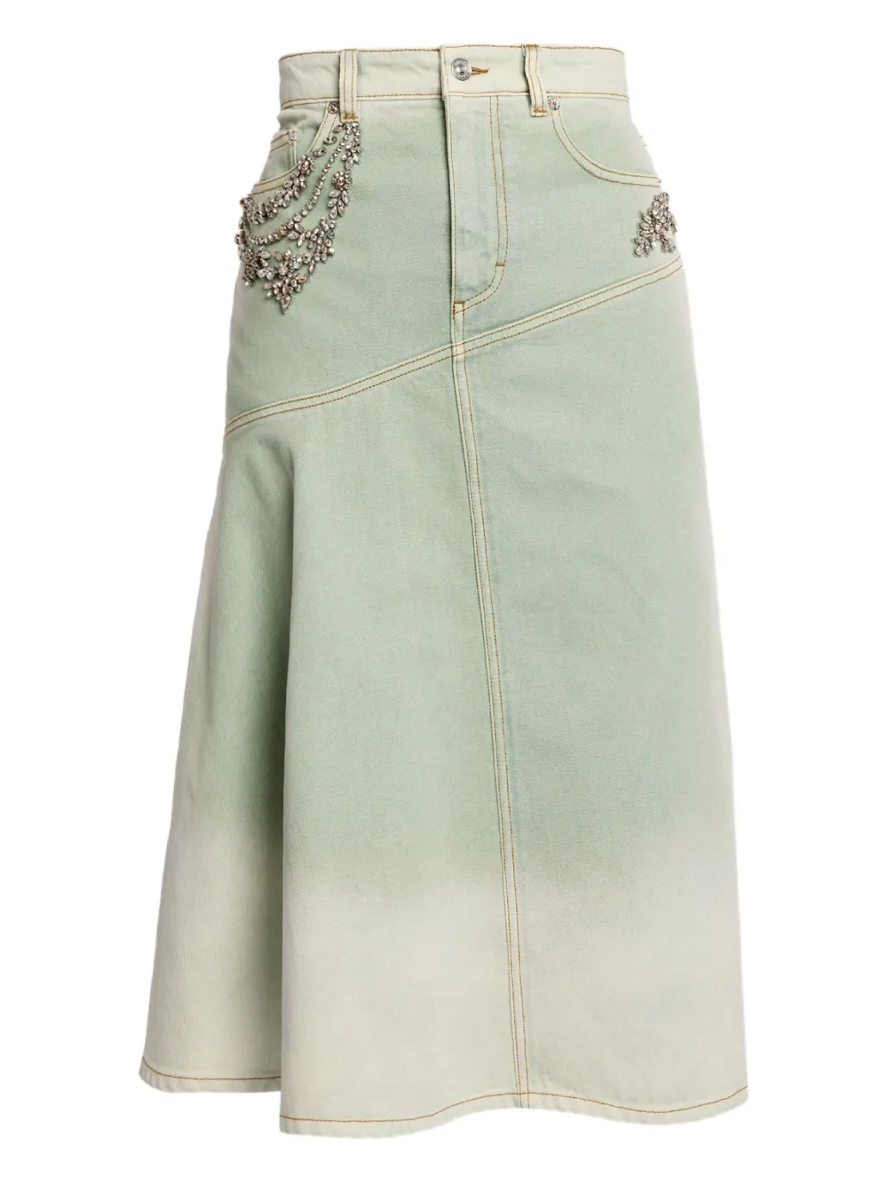 Erdem Draped Midi Skirt