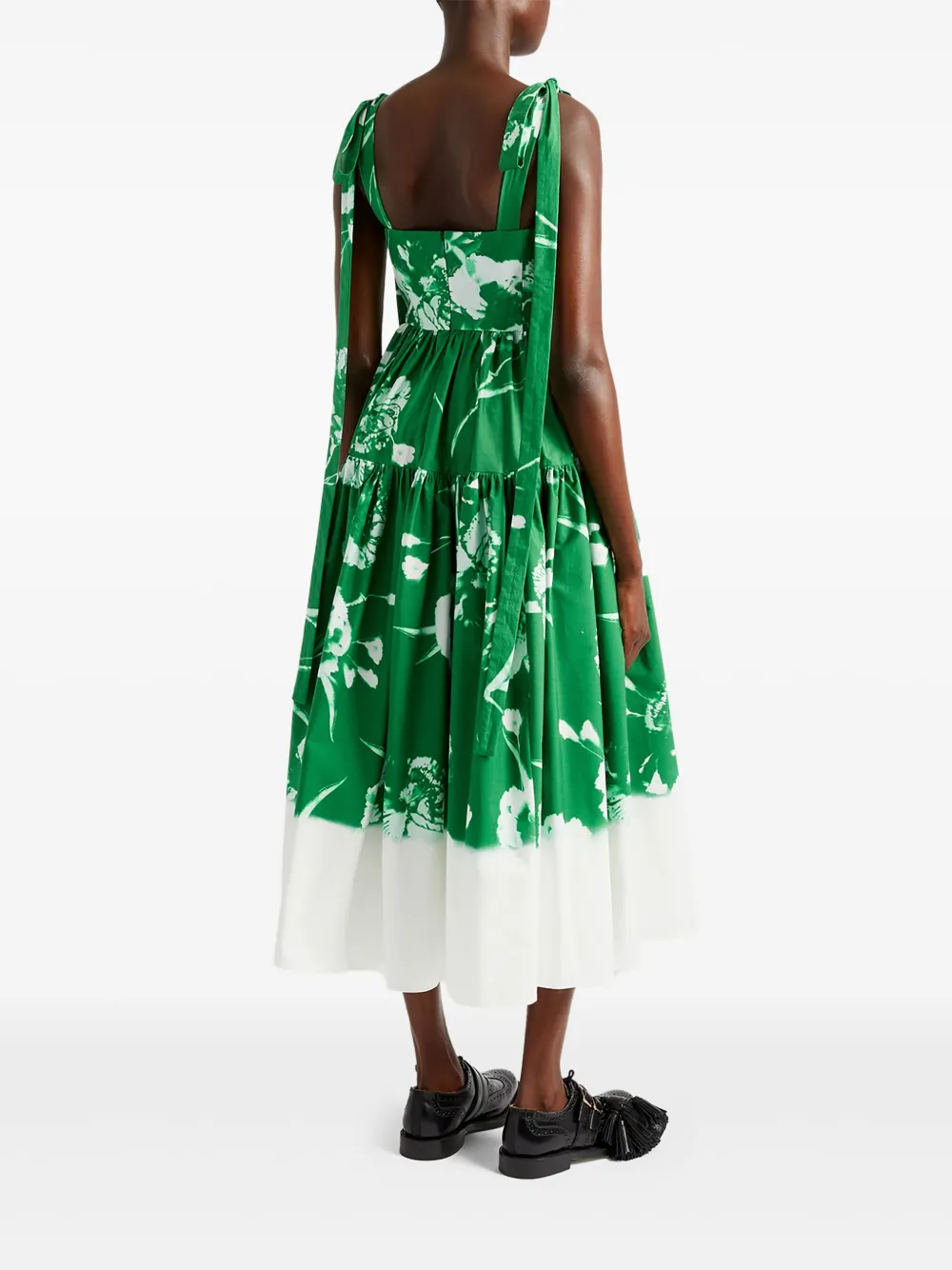 ERDEM FLORAL-PRINT MIDI DRESS 