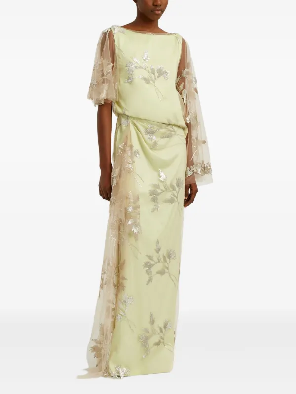 erdem gold dress ERDEM