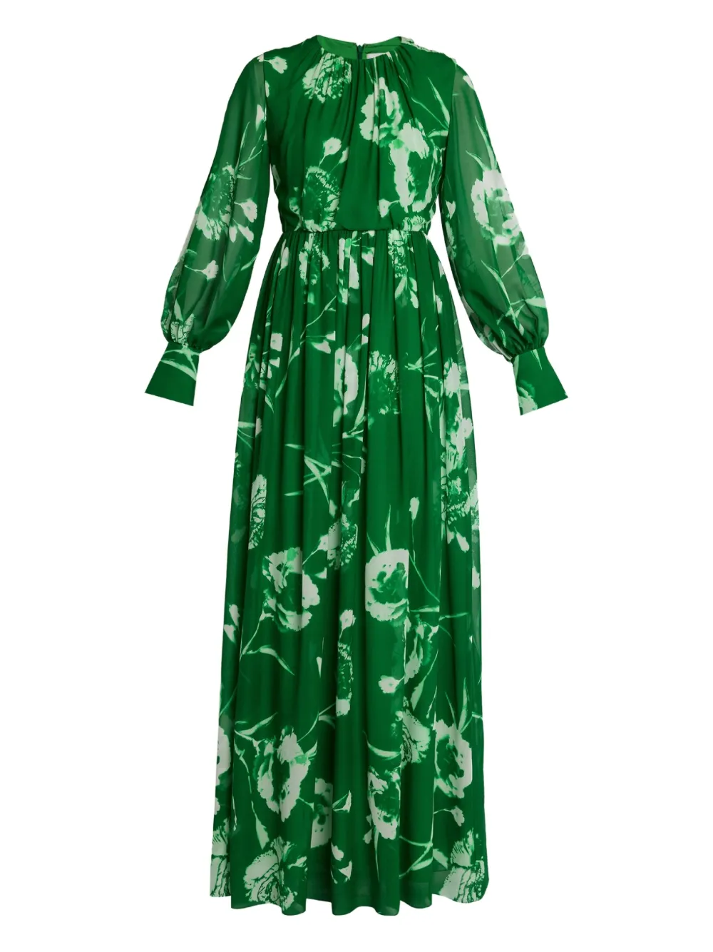 ERDEM long-sleeved dress | Green | Image 1