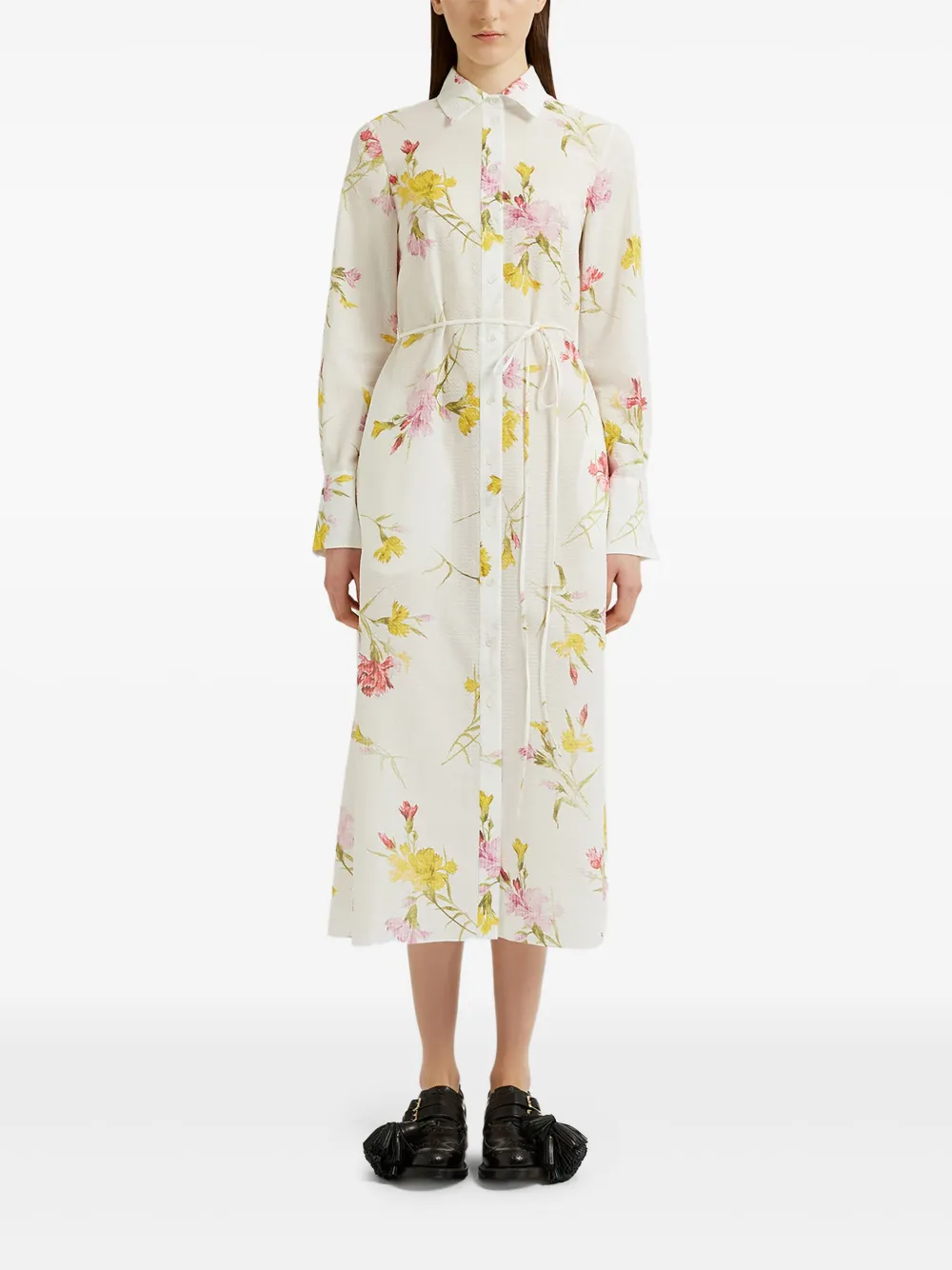 ERDEM FLORAL SHIRT DRESS