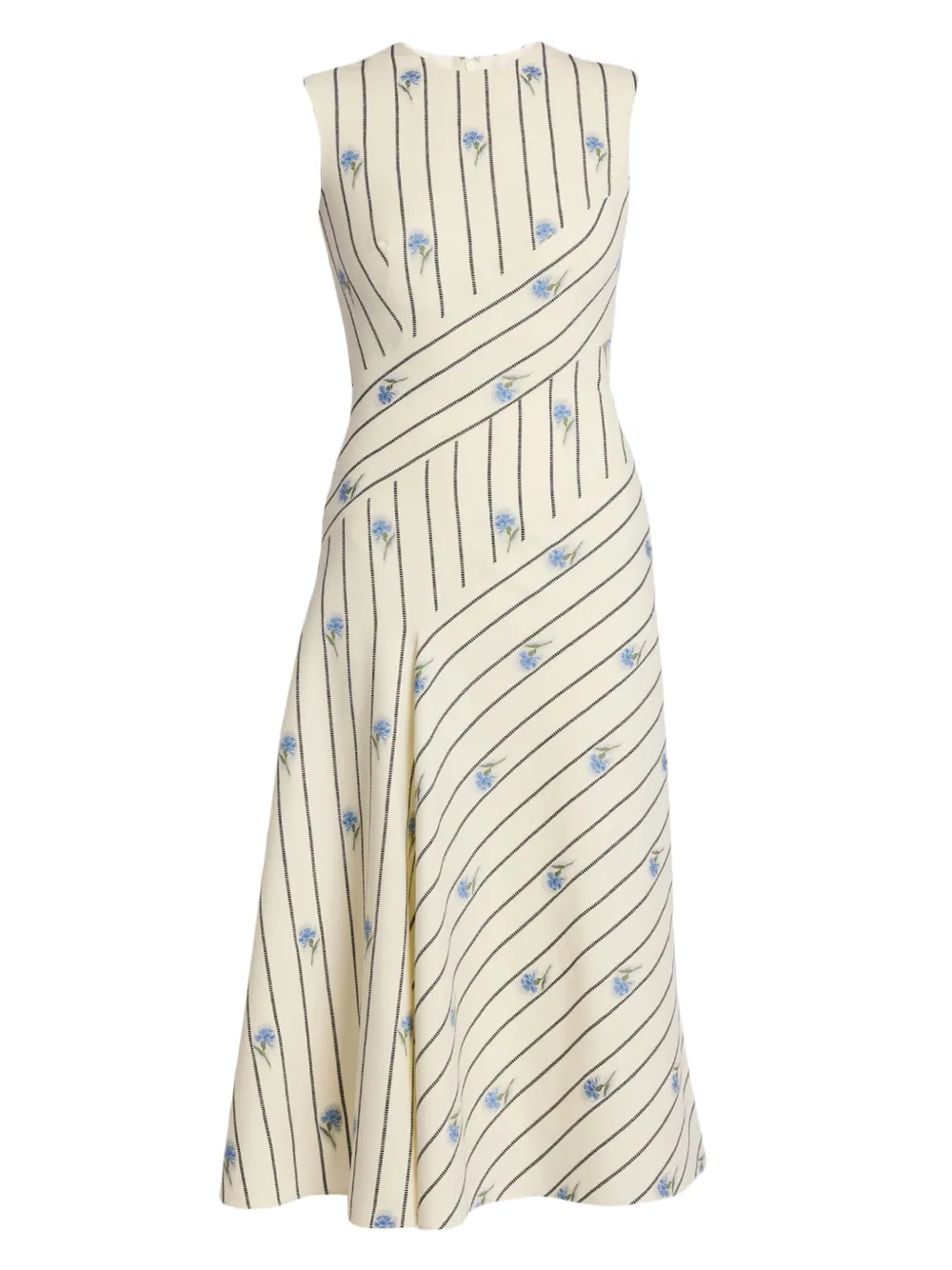 floral-print asymmetric dress