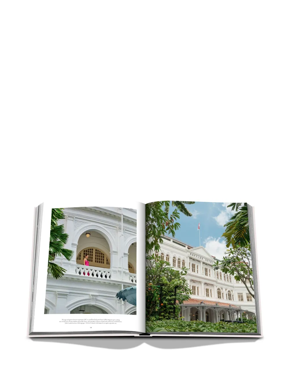 Assouline Raffles By Derek C. Blasberg Hardcover Book In White