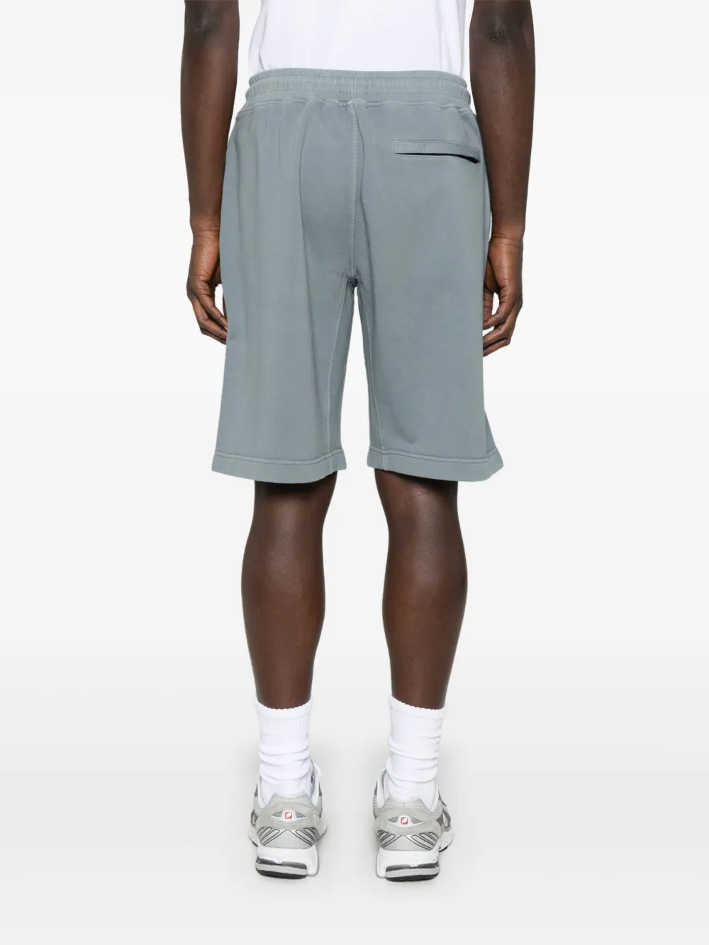 C.P. Company Trainingsshorts met geborduurd logo Blauw
