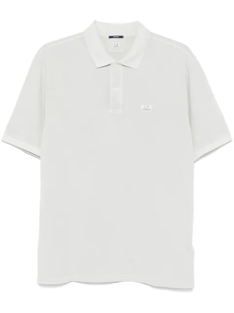 C.P. Company logo-embroidered polo shirt