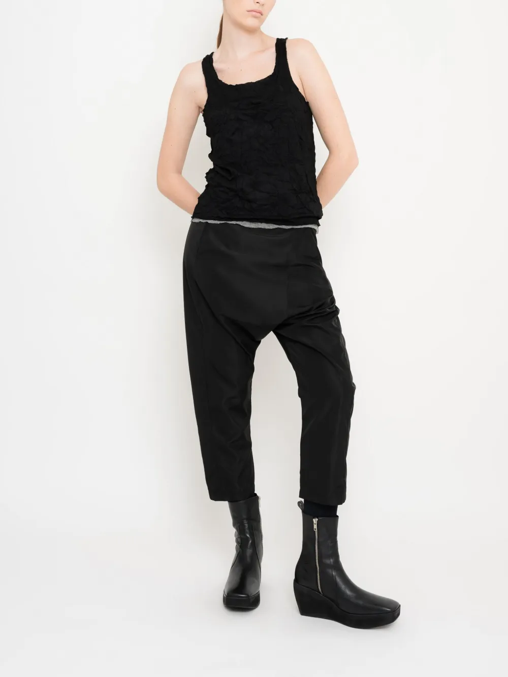Uma | Raquel Davidowicz Mouwloze top Zwart
