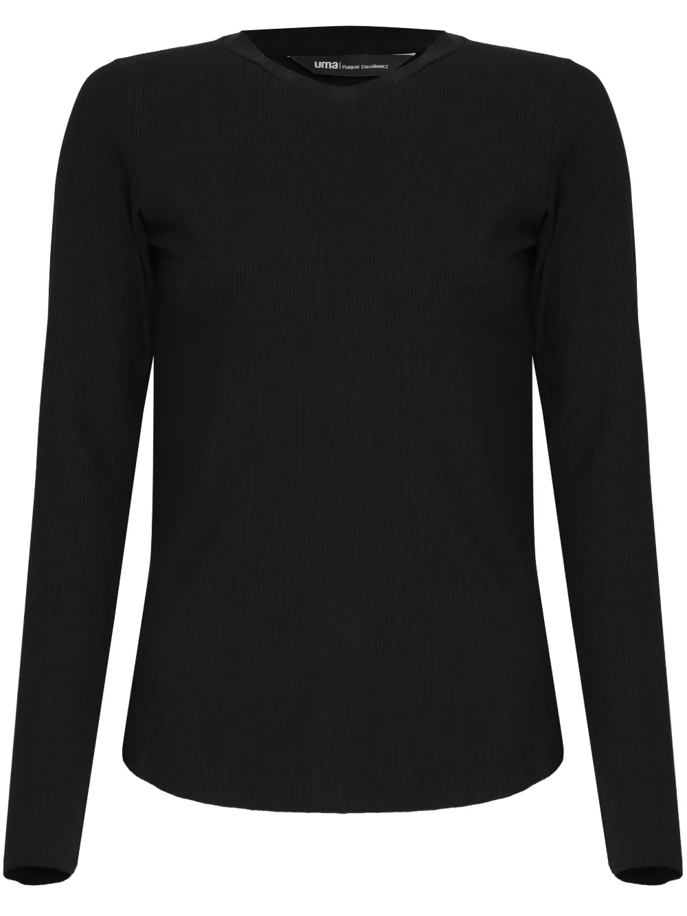 Uma | Raquel Davidowicz ribbed long-sleeve top | Black | Image 1