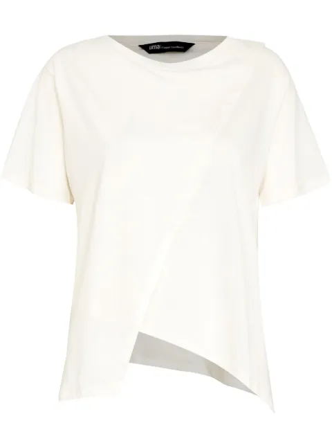 Uma | Raquel Davidowicz asymmetrical-hem crossover-detail t-shirt 