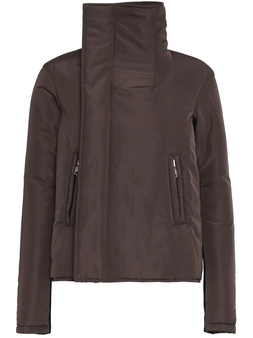 Uma | Raquel Davidowicz high-neck puffer jacket | Brown | Image 1