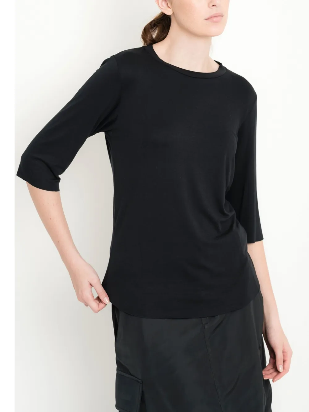 Uma | Raquel Davidowicz Top met cropped mouwen Zwart