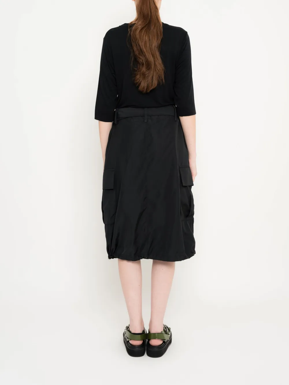 Uma | Raquel Davidowicz Top met cropped mouwen Zwart