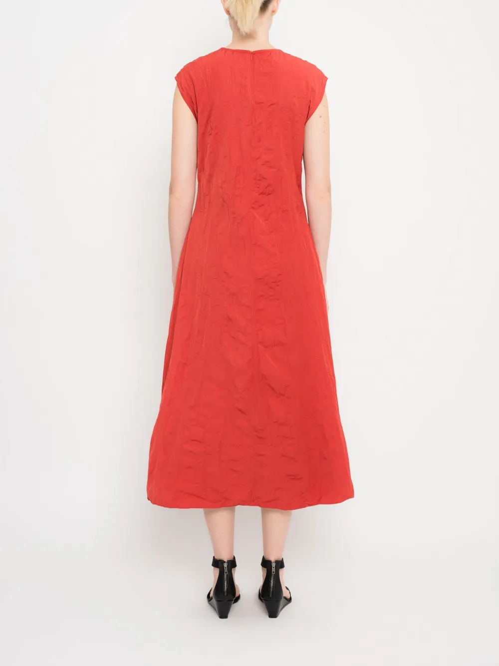 Uma | Raquel Davidowicz Mouwloze midi-jurk Rood