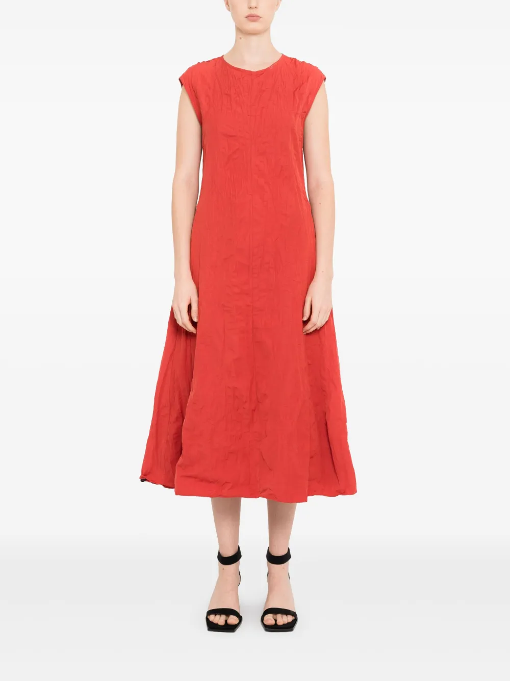 Uma | Raquel Davidowicz Mouwloze midi-jurk - Rood