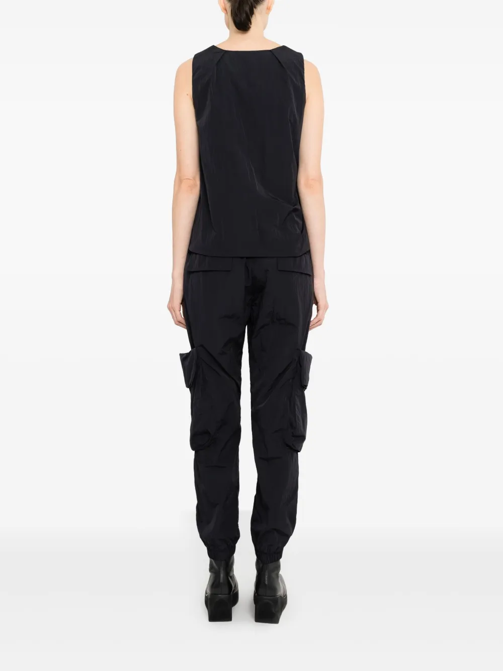 Uma | Raquel Davidowicz Tanktop met verstelbare taille Zwart