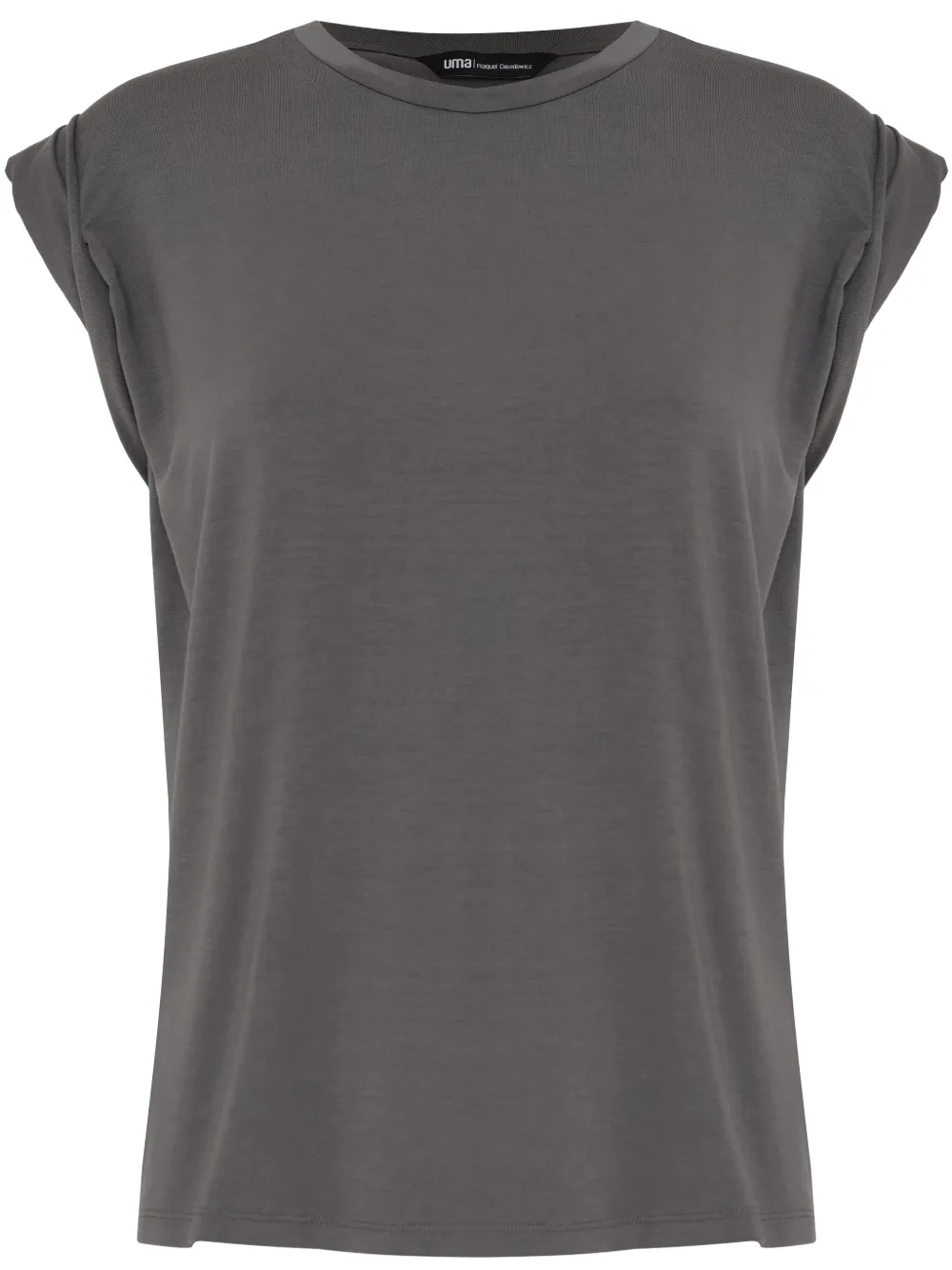 ruched cap-sleeve top