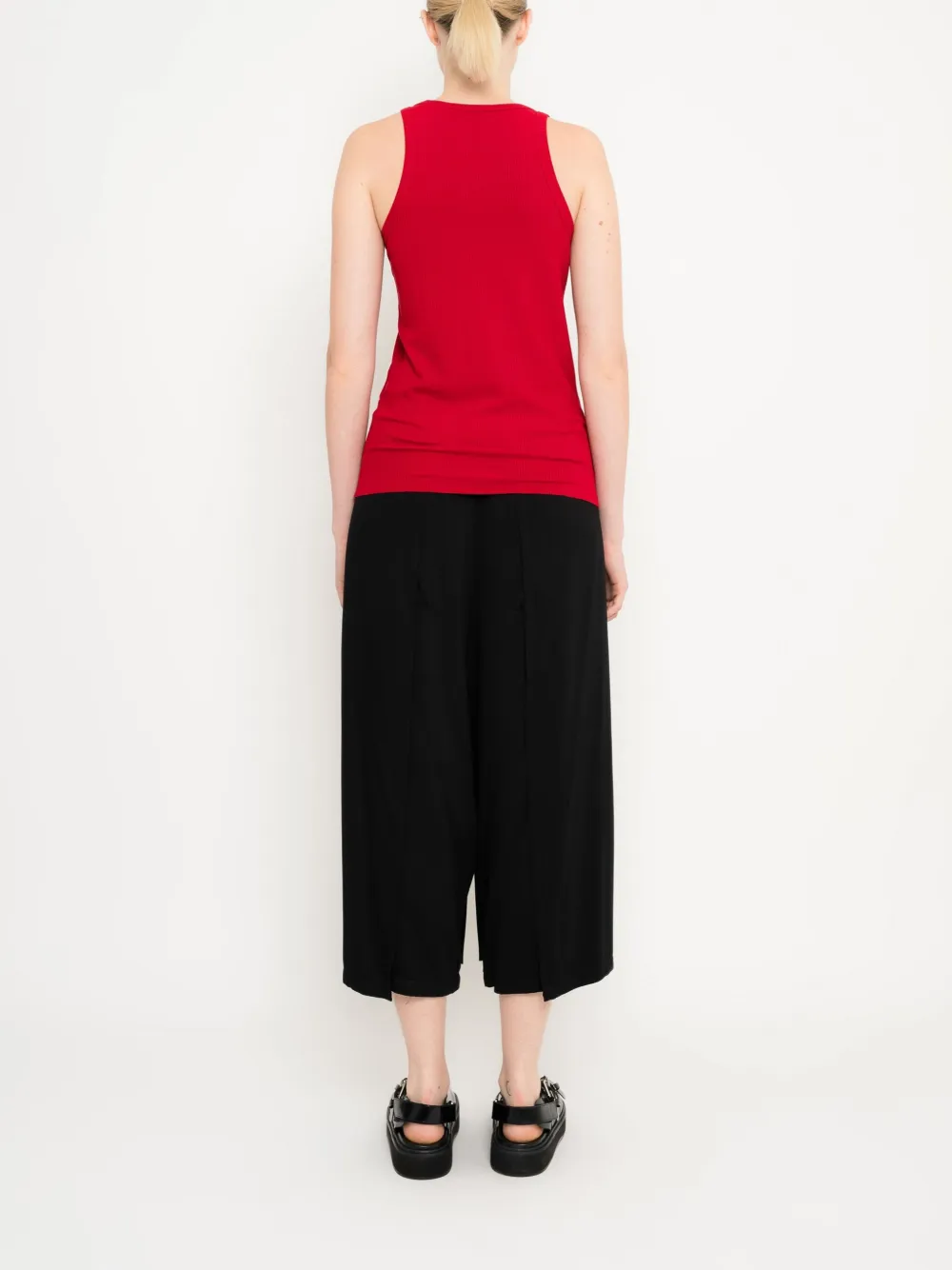 Uma | Raquel Davidowicz Geribbelde tanktop Rood