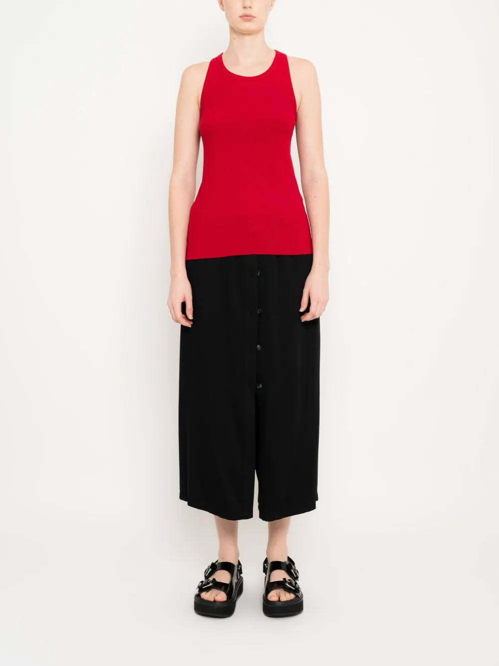 Uma | Raquel Davidowicz ribbed racerback tank top - Rood