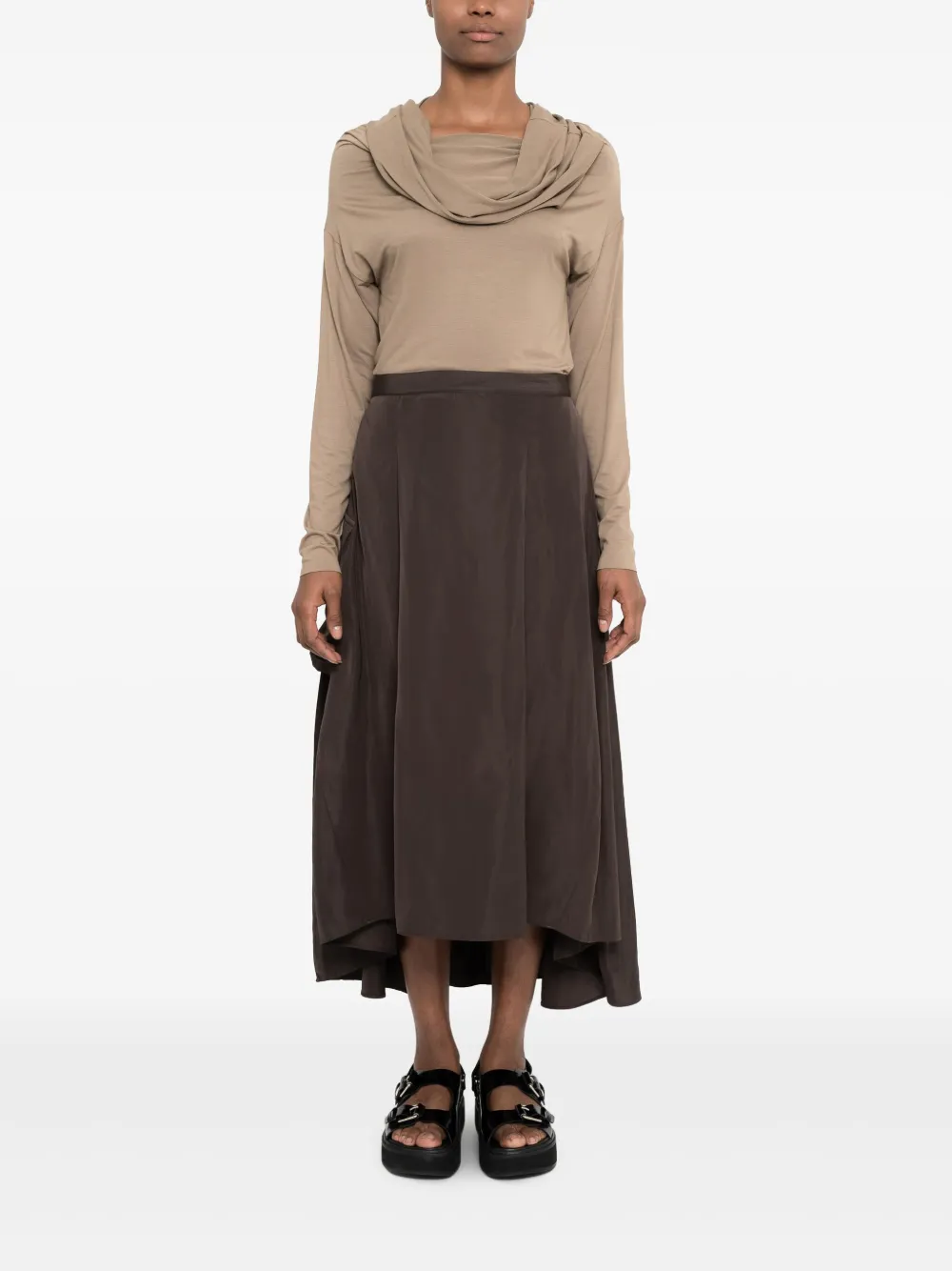 Uma | Raquel Davidowicz high-waisted asymmetric-hem skirt | High-Waisted Skirts | Image 2