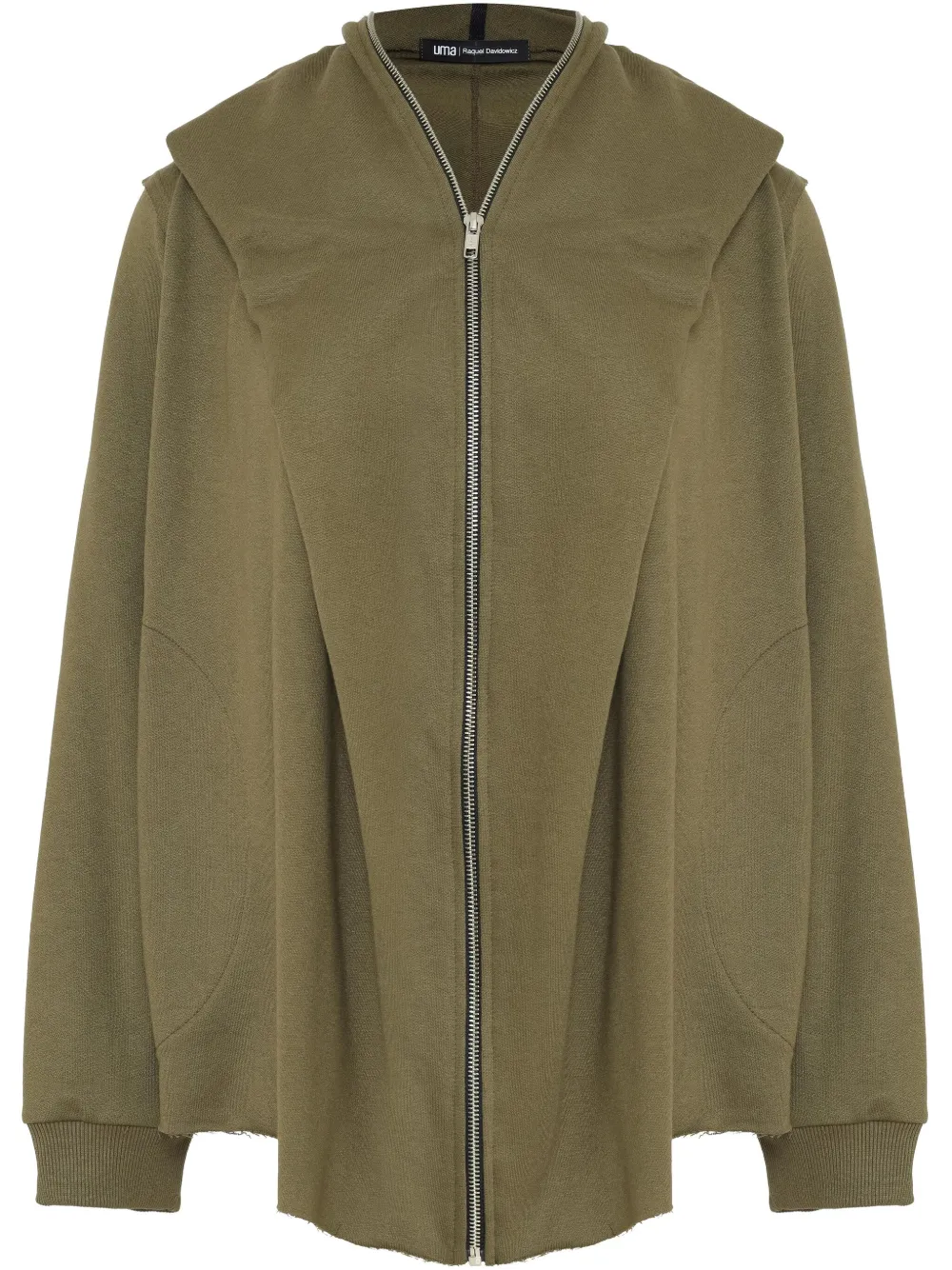 Uma | Raquel Davidowicz chamarra deportiva con capucha | verde | Image 1