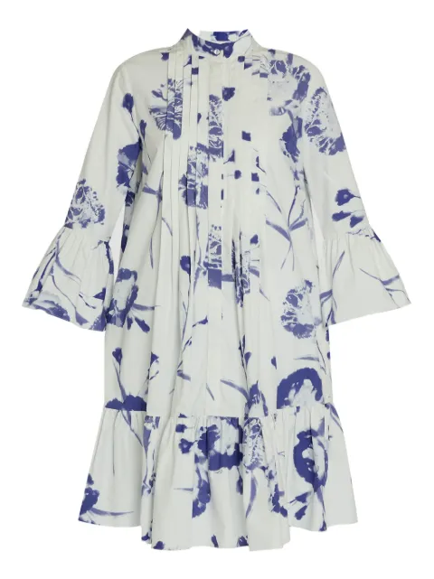 ERDEM Midikleid mit Blumen-Print