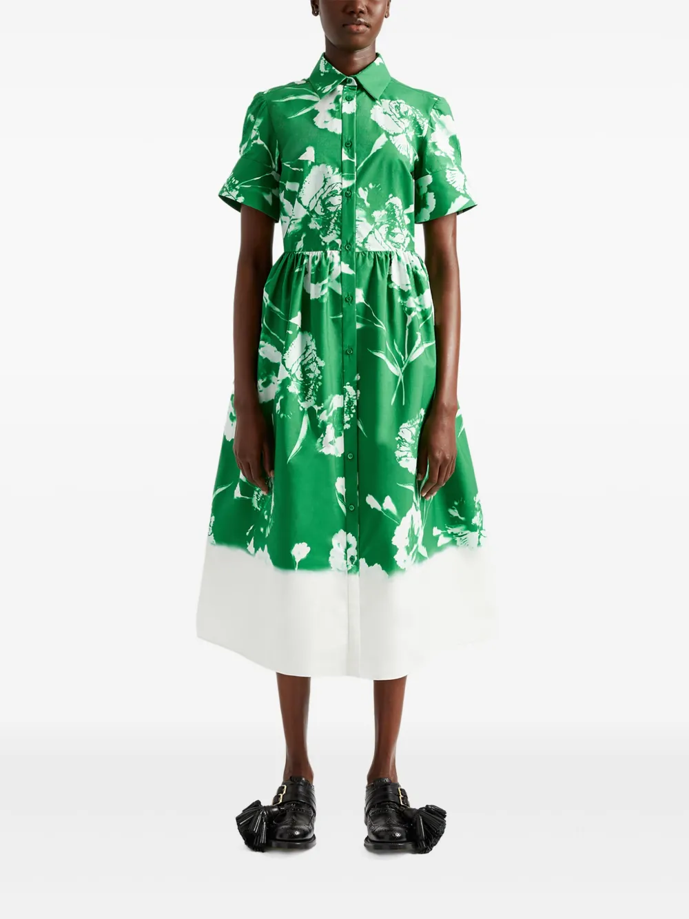 ERDEM FLORAL-PRINT SHIRT DRESS