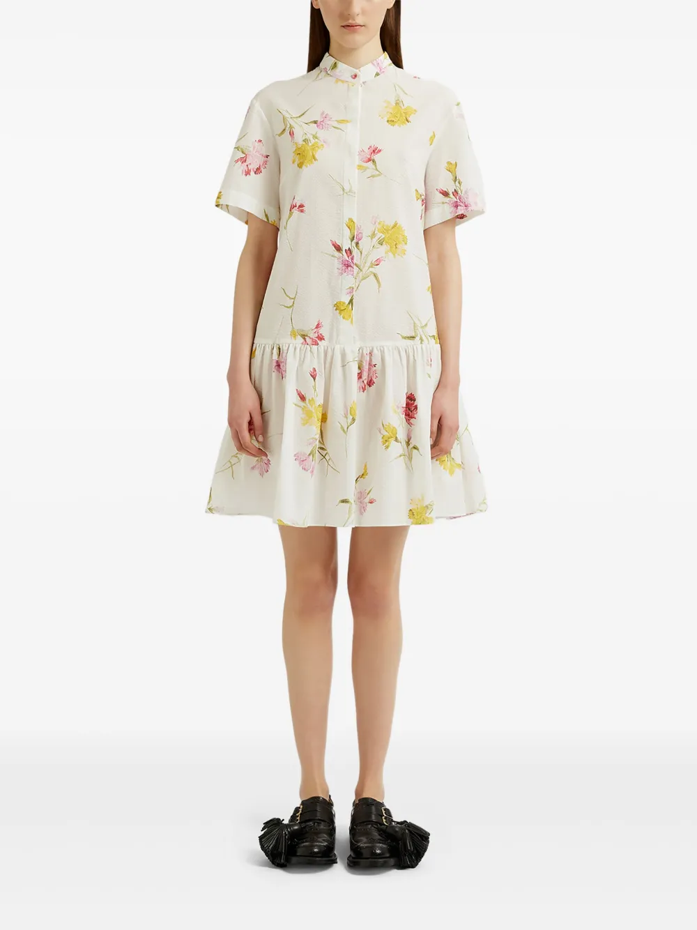 ERDEM FLORAL-PRINT SHIRT DRESS 