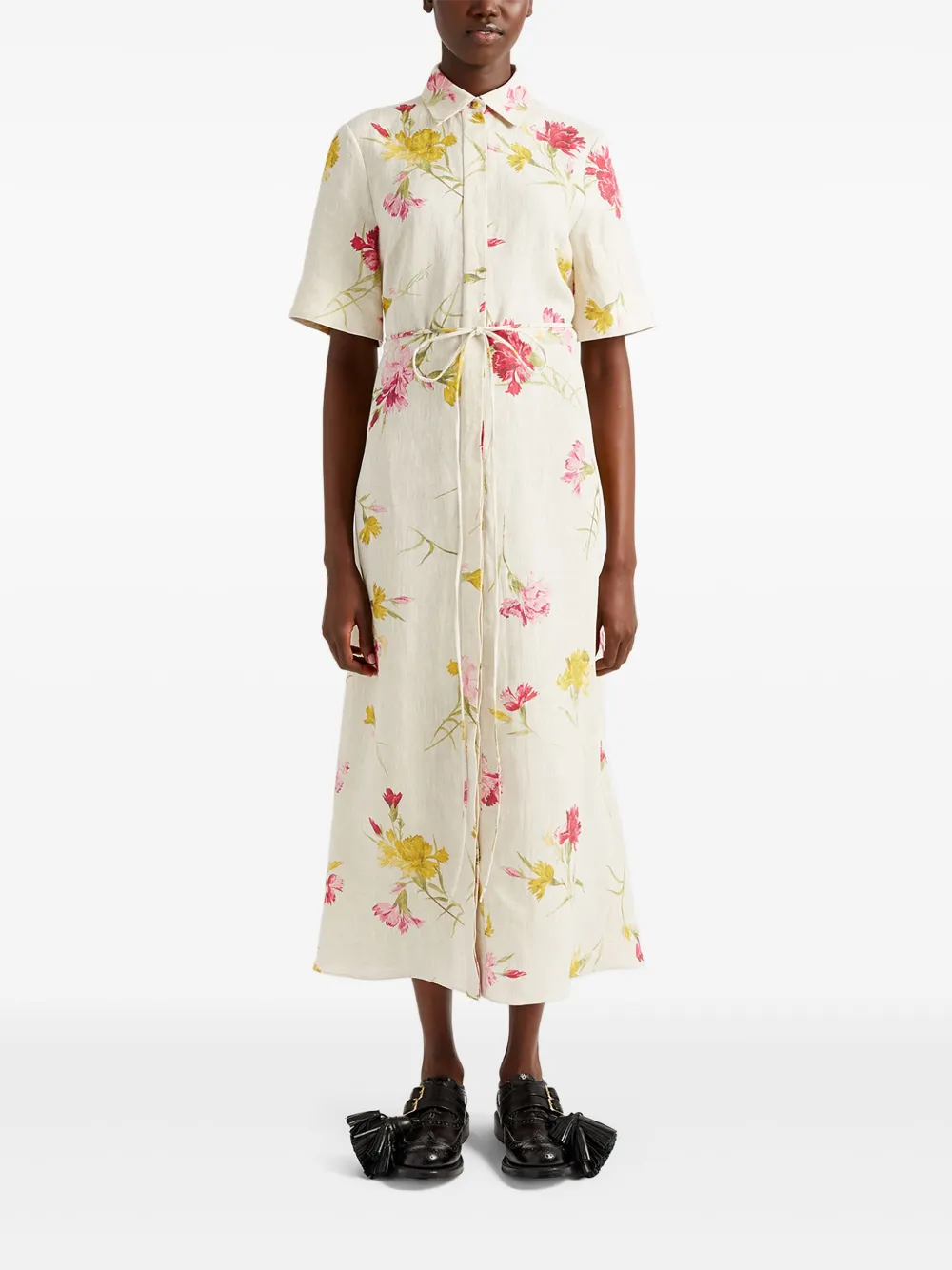ERDEM FLORAL-PRINT SHIRT DRESS