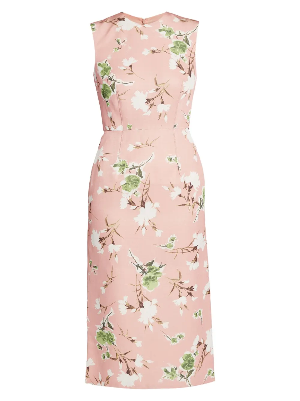 floral-print midi dress