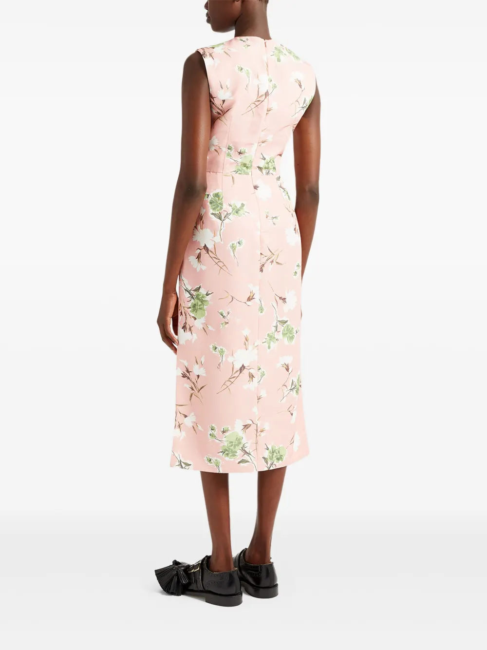 ERDEM FLORAL-PRINT MIDI DRESS 