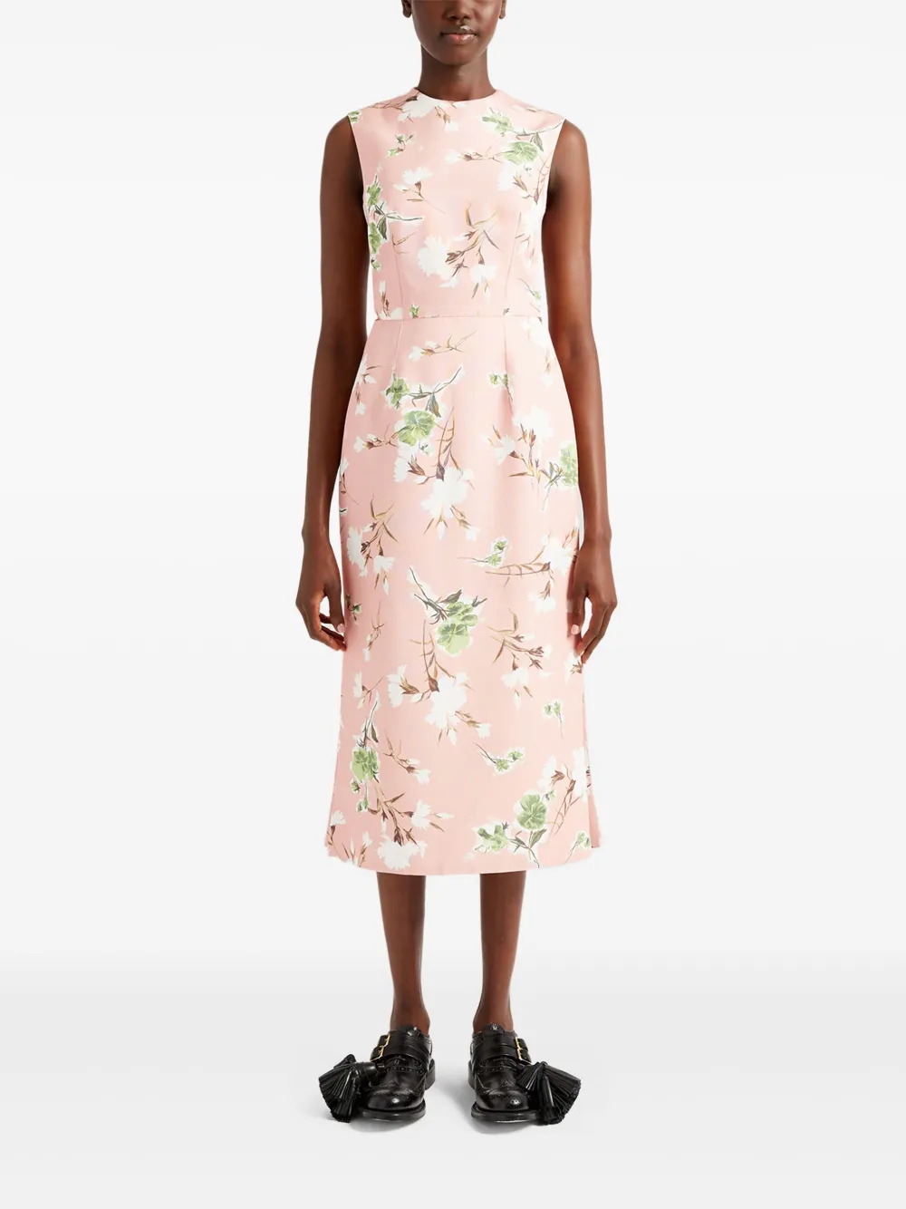 ERDEM FLORAL-PRINT MIDI DRESS 