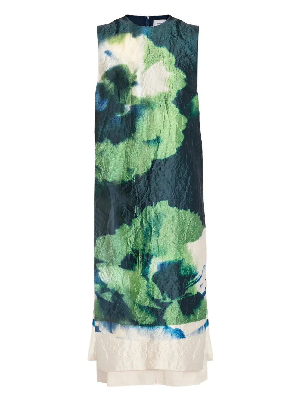 ERDEM Midi-jurk met bloemenprint Groen