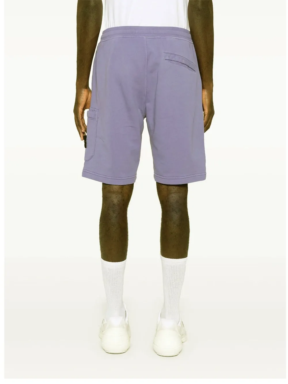 Stone Island Trainingsshorts met Compass-logopatch Paars