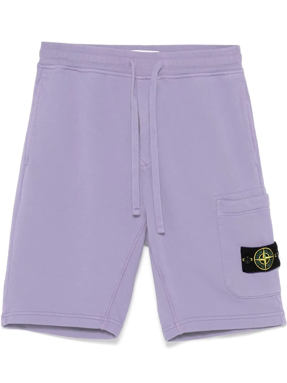 Stone Island Trainingsshorts met Compass-logopatch Paars