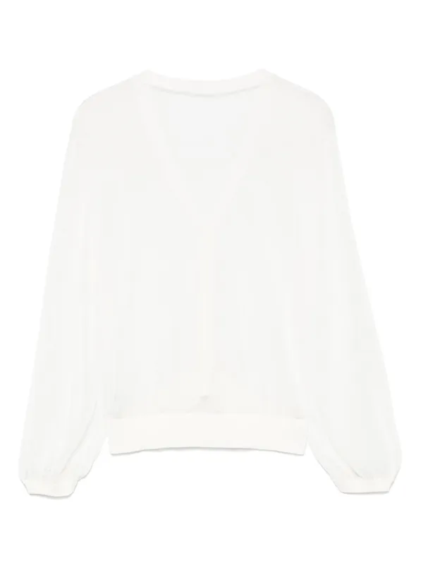Akris Punto セミシアー カーディガン | ホワイト | FARFETCH JP