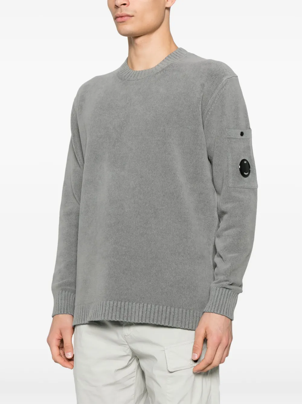 C.P. Company Chenille trui Grijs