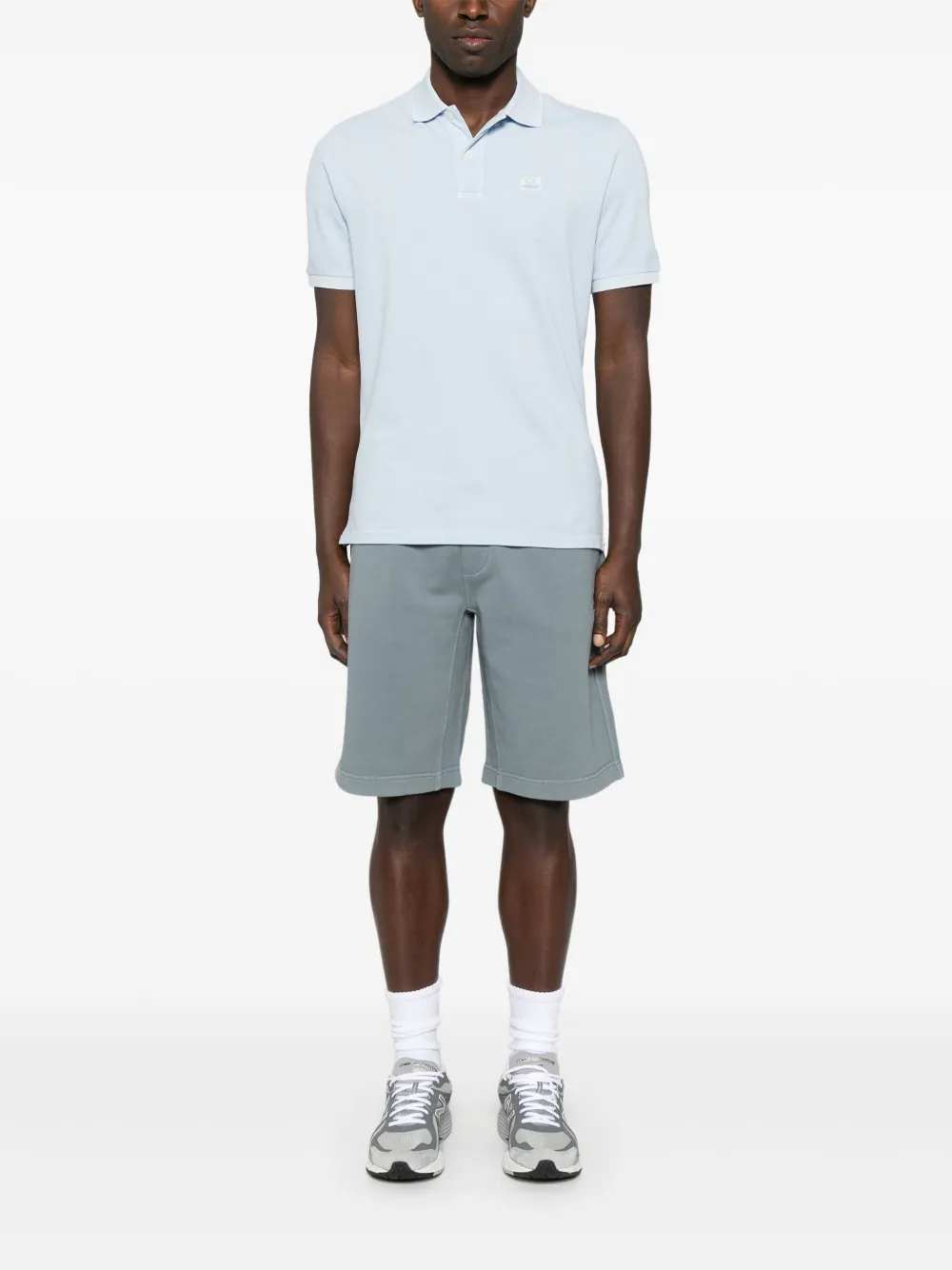 c.p.company C.P. Company Poloshirt met geborduurd logo - Blauw