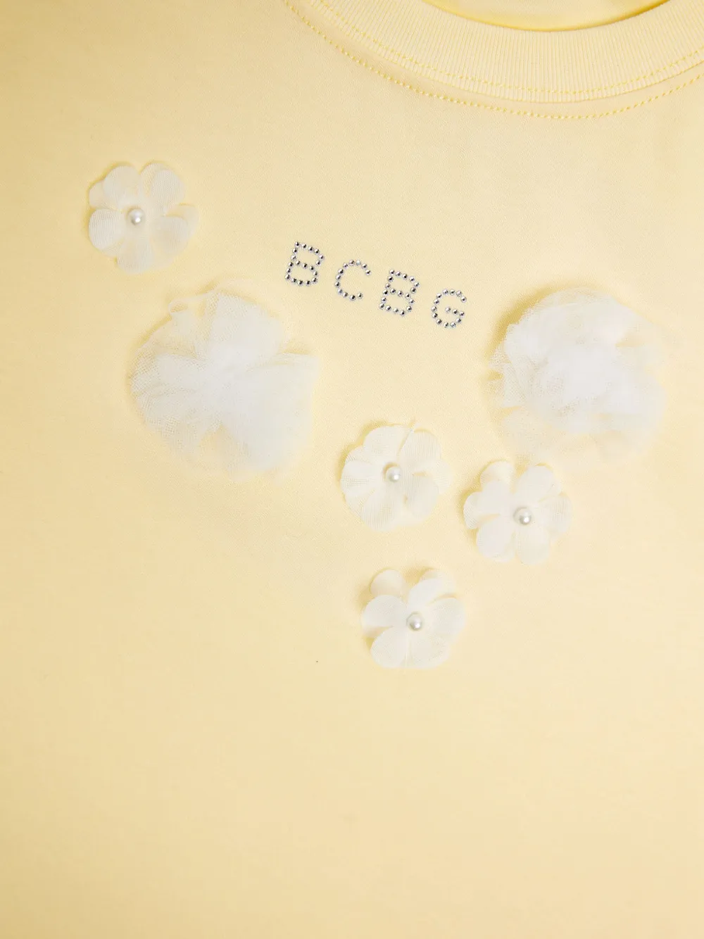 BCBG KIDS T-shirt met logoprint Geel