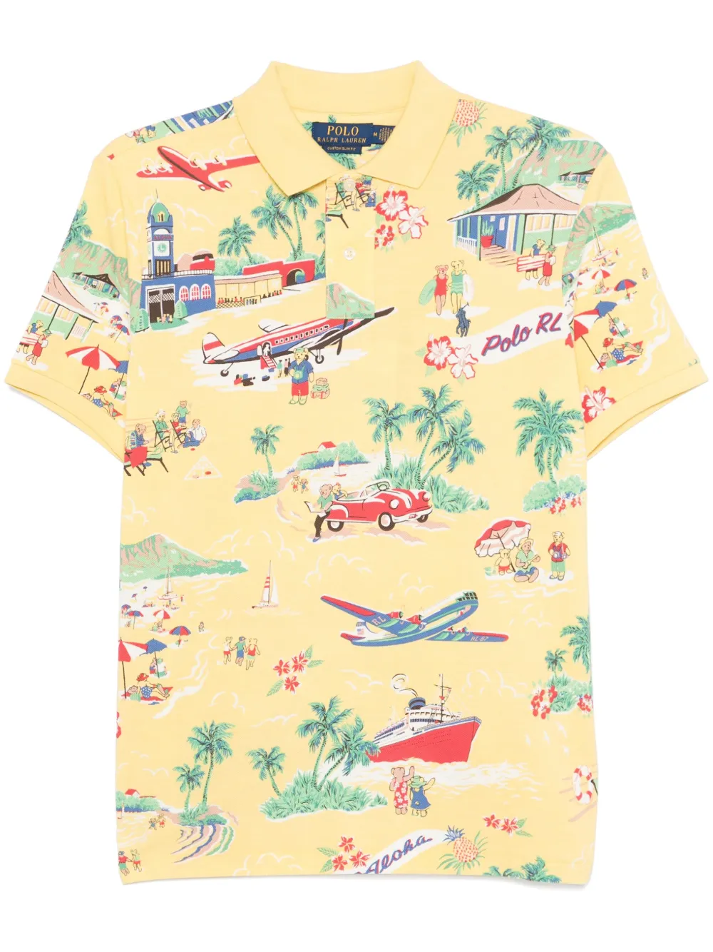 Polo Ralph Lauren Poloshirt met print Geel