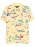 Polo Ralph Lauren illustration-print polo shirt - Yellow