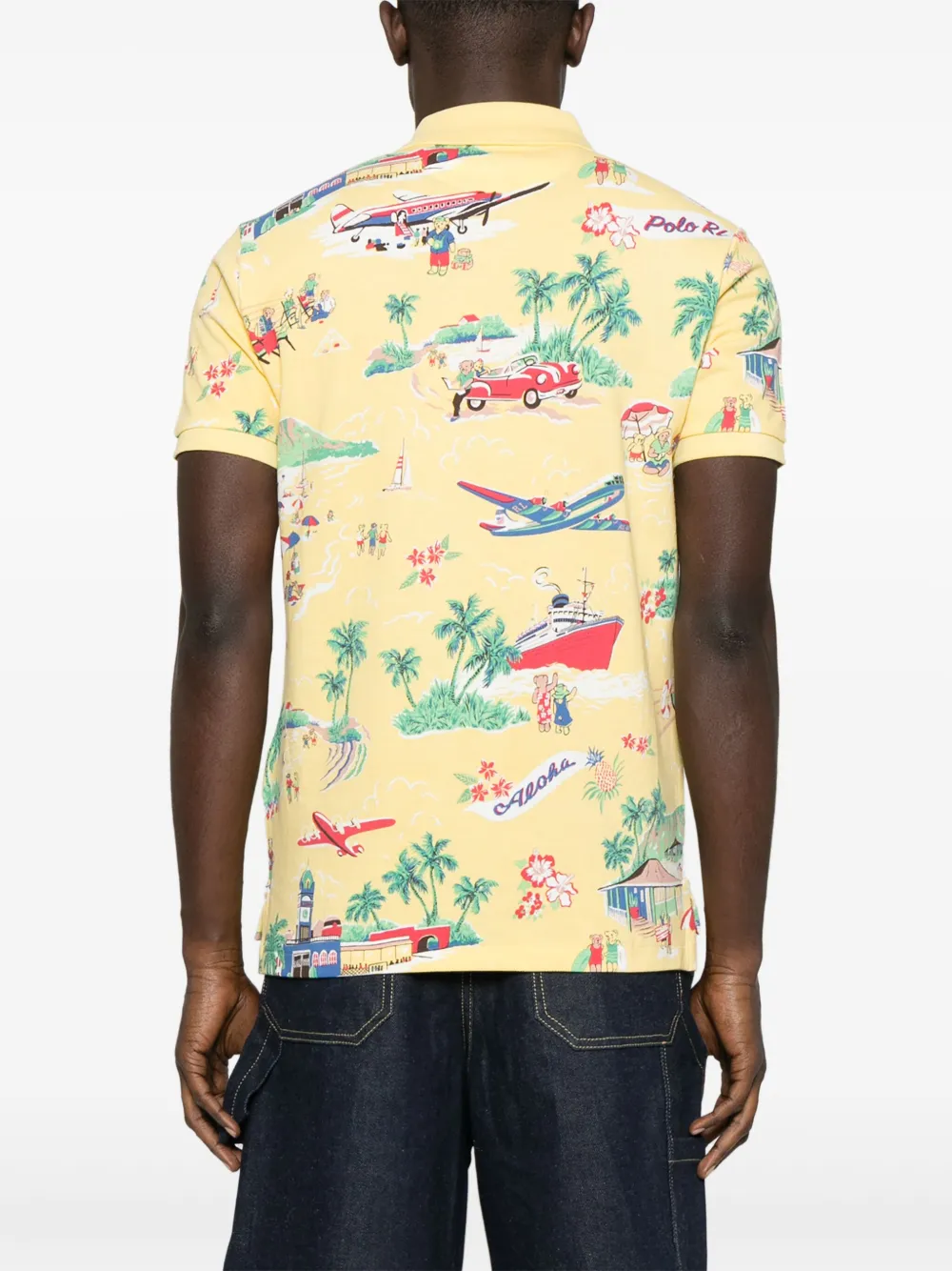 Polo Ralph Lauren Poloshirt met print Geel