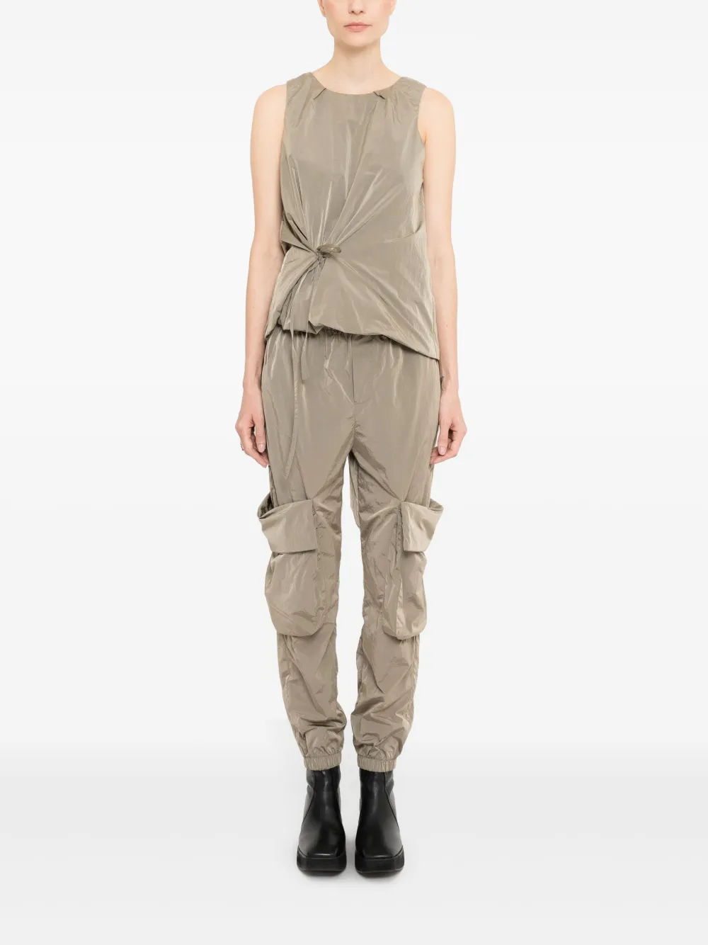 Uma | Raquel Davidowicz Mouwloze top Beige