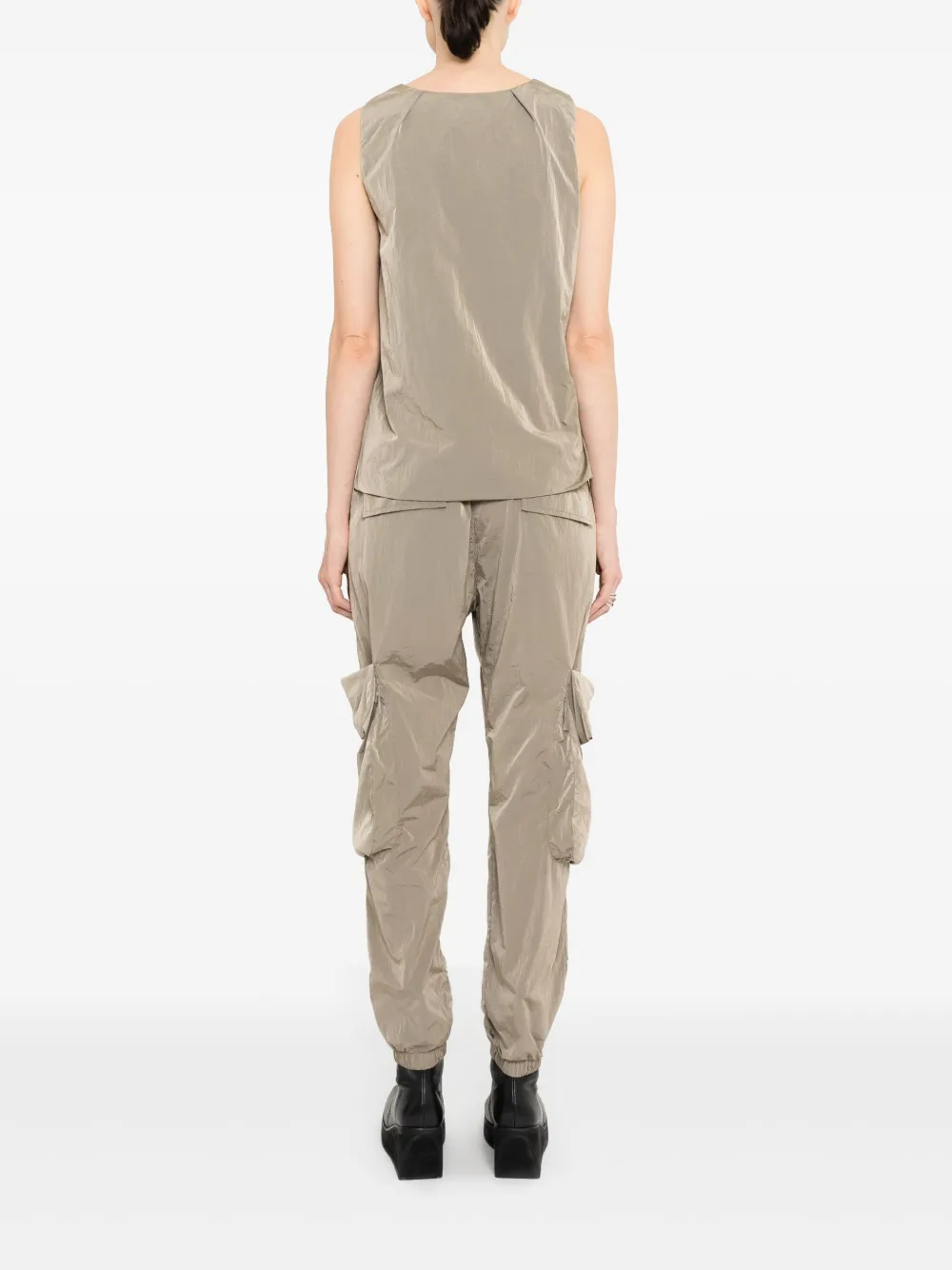 Uma | Raquel Davidowicz Mouwloze top Beige